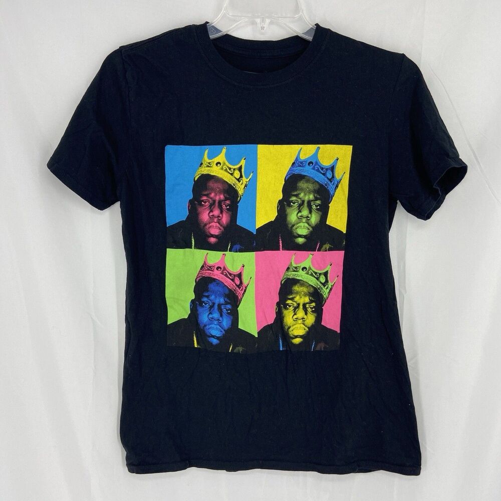 Notorious B.I.G. Biggie Smalls Big Poppa Black Vintage Rapper Retro 90s Shirt M